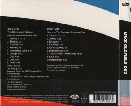 Mike Oldfield - QE2 1980 (2CD Deluxe Edition/Remast. Mercury Rec. 2012)