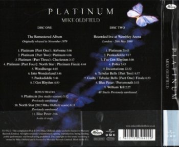 Mike Oldfield - Platinum 1979 (2CD Deluxe Edition/Remast. Mercury Rec. 2012)