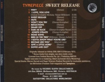 Tymepiece - Sweet Release 1971 