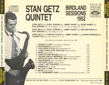 Stan Getz - Birdland Sessions (1952) 