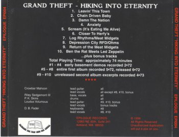 Grand Theft - Hiking Into Eternity - 1972 