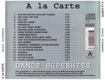 A La Carte - Dance Superhits (1999)