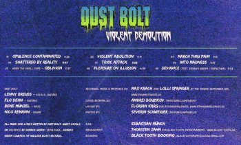 Dust Bolt - Violent Demolition (2012) 