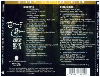 Tommy Bolin • Friends - Great Gypsy Soul (Deluxe 2CD Collector Edition) [2CD] (2012)