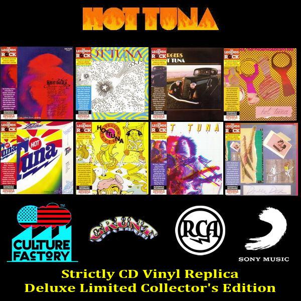 Hot Tuna: 8 Albums &#9679; Deluxe CD Vinyl Replica / Strictly Limited Collector's Edition - Culture Factory USA 2012