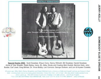 Jerry-Kelly - Somebody Else's Dream 1978 (DAK Rec. 2002)
