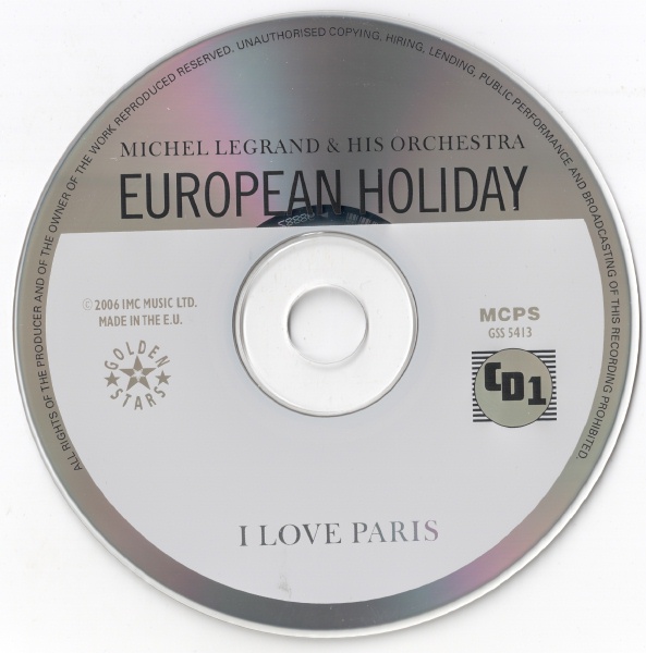 Michel Legrand & His Orchestra - European Holiday (3 CD Box Set)