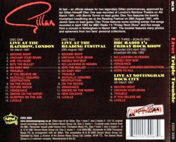 Gillan - Live: Triple Trouble 3CD (2009) 