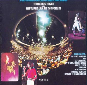 Three Dog Night - Captured Live At The Forum 1969 (MCA 1989)