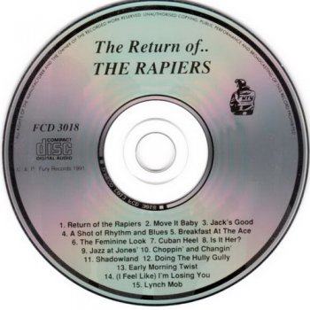 The Rapiers - Return of the Rapiers 1959-1963 (1991)