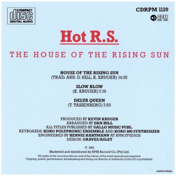 Hot R.S. - The House Of The Rising Sun (1978) (1-st press, ©1991)