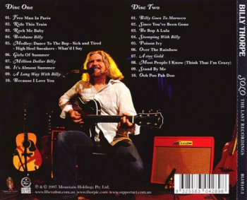 Billy Thorpe - Solo: The Last Recordings [2CD] (2007)
