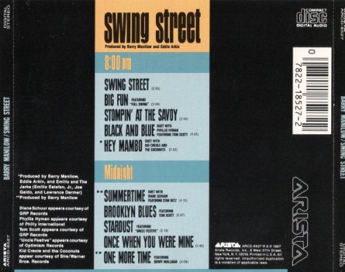 Barry Manilow - Swing Street (1987)