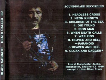 Black Sabbath - Death Called '89 (1989 Bootleg: Manchester Apollo, UK)