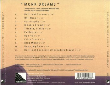 Dominic Duval / Jimmy Halperin - Monk Dreams (2005)
