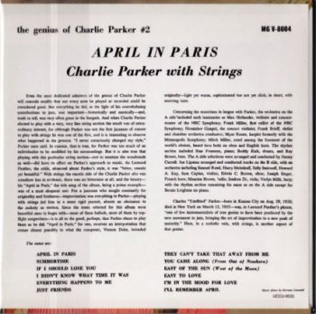 Charlie Parker - April In Paris 1957 (SHM-CD/Japan 2011) 