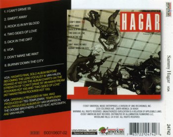 Sammy Hagar - VOA 1984 (American Beat Rec. 2007) 