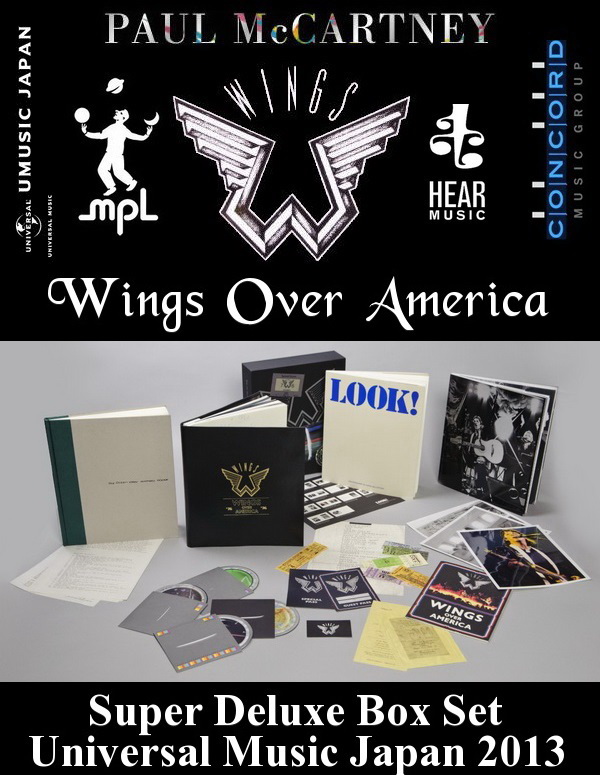 Paul McCartney & Wings: 1976 Wings Over America - 3SHM-CD + DVD Super Deluxe Box Set Universal Music Japan 2013