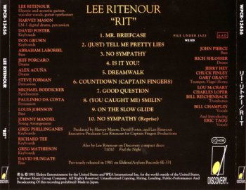 Lee Ritenour - Rit 1981 (Warner Music/Japan SHM-CD 2009) 