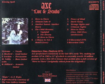 Axe - Live & Studio 1970 (Kissing Spell 1995) 