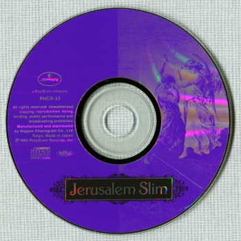 JERUSALEM SLIM: Jerusalem Slim (1992, Mercury, PHCR-33, Made in Japan)