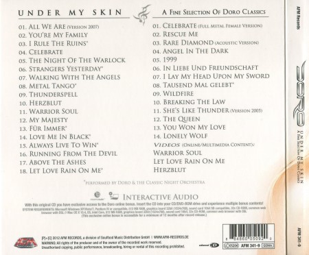 Doro - Under My Skin: A Fine Selection Of Doro Classics [2CD] (2012)