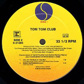 Tom Tom Club - Call Of The Wild 12'' Vinyl 12''(1989)