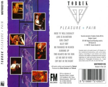 Tobruk - Pleasure + Pain 1987 (FM Rec. 1988)
