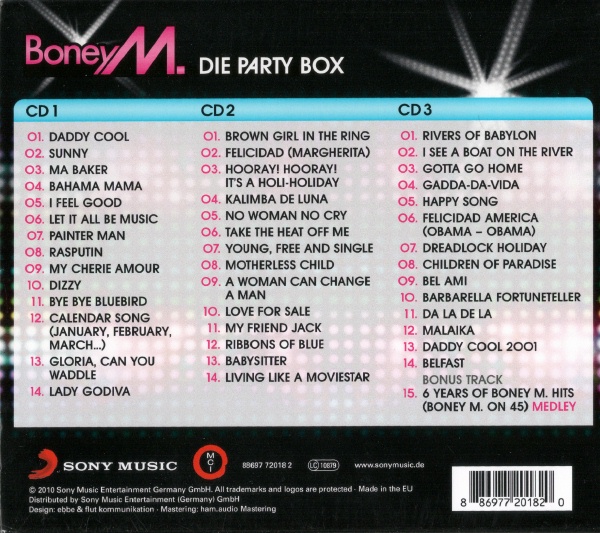 Boney M - Die Party Box ( 3CD Box Set 2010)