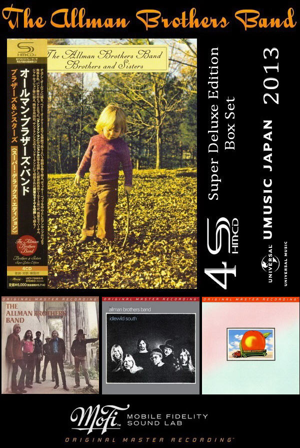 The Allman Brothers Band: 3 Albums MFSL Collection / 1973 Brothers And Sisters: 4 SHM-CD Super Deluxe Box Set Universal Music Japan 2013