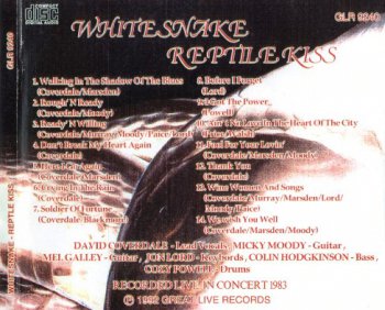 Whitesnake - Reptile Kiss: Friedrich Ebert Halle, Ludwigshafen, Germany 19.03.1983 (Bootleg 1992) 