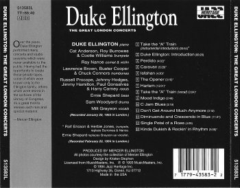 Duke Ellington - The Great London Concerts (1963)