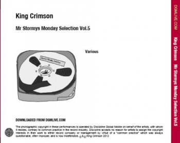 King Crimson - Mr Stormy's Monday Selection Vol.5 2CD (Digital Album 2012)