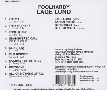 Lage Lund - Foolhardy (2013)