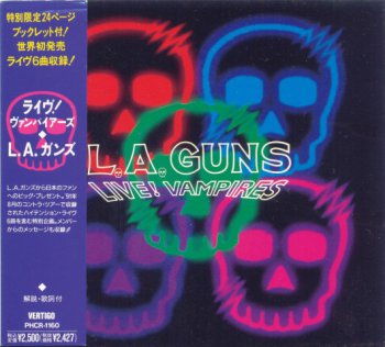 L.A.Guns- Live! Vampires   Japan Vertigo PHCR-1160  (1992)