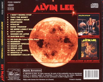Alvin Lee - Freefall / Unreleased Album (1980/2004) [Reissue 2004]