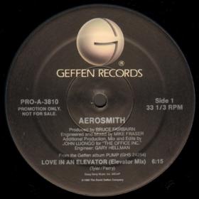 Aerosmith-  Love In An Elevator 12''  (1989)