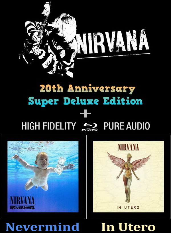 Nirvana: 1991 Nevermind &#9679; 1993 In Utero - 4/3 SHM-CD + DVD Box Set / Blu-ray Audio Universal Music