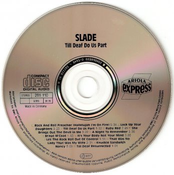 Slade "Till Deaf Do Us Part" 1981 (©1992 BMG Ariola)