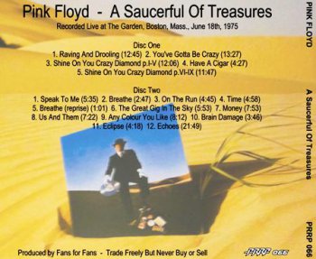 Pink Floyd - A Saucerful Of Treasures (1975) [2CD Bootleg 2012] 