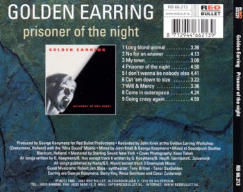 Golden Earring - Prisoner Of The Night (1980) [Reissue 2001]