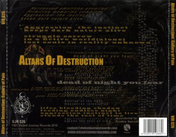 Altars Of Destruction - Gallery Of Pain (2010)