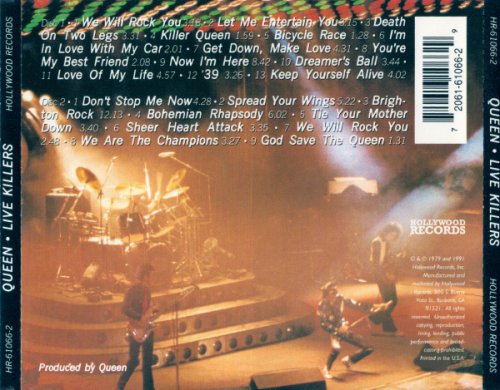 Queen - Live Killers (1979/ 1991) (2 CD)