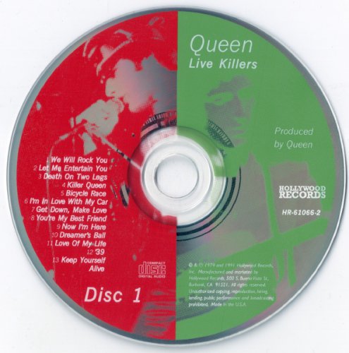 Queen - Live Killers (1979/ 1991) (2 CD)