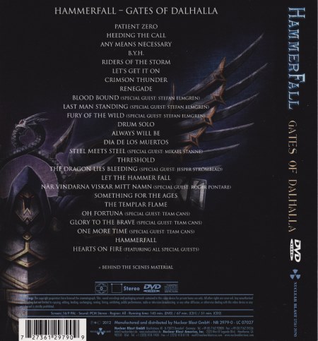 HammerFall - Gates Of Dalhalla [live] 2CD (2012)