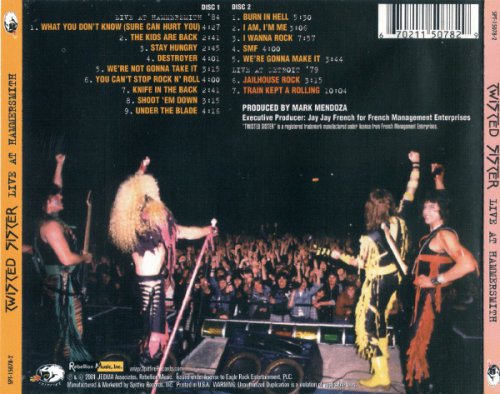 Twisted Sister - Live At Hammersmith (2 CD Live)
