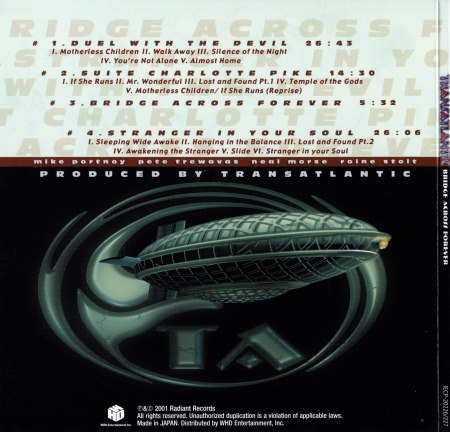 Transatlantic - Bridge Across Forever (2CD) [Japanese Edition] (2001)
