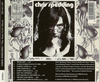 Chris Spedding - The Only Lick I Know 1972 (Repertoire 1994)