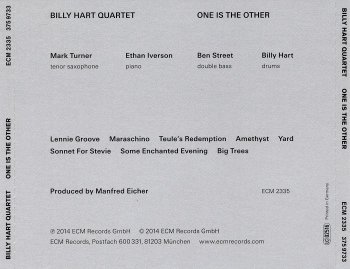 Billy Hart Quartet - One Is The Other (2014)