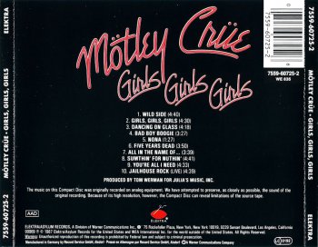 M&#246;tley Cr&#252;e - Girls, Girls, Girls (1987) [1990 DE 7559-60725-2]